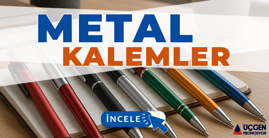 Promosyon Metal Kalemler Ankara Üçgen Promosyon