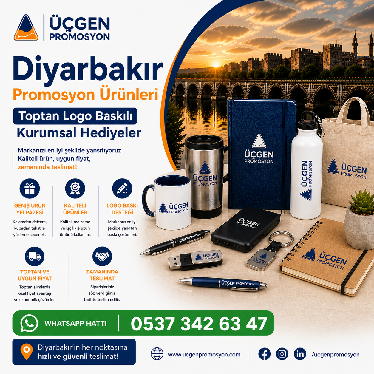 Diyarbakır Promosyon Ürünleri Toptan Logo Baskılı Kurumsal Hediye