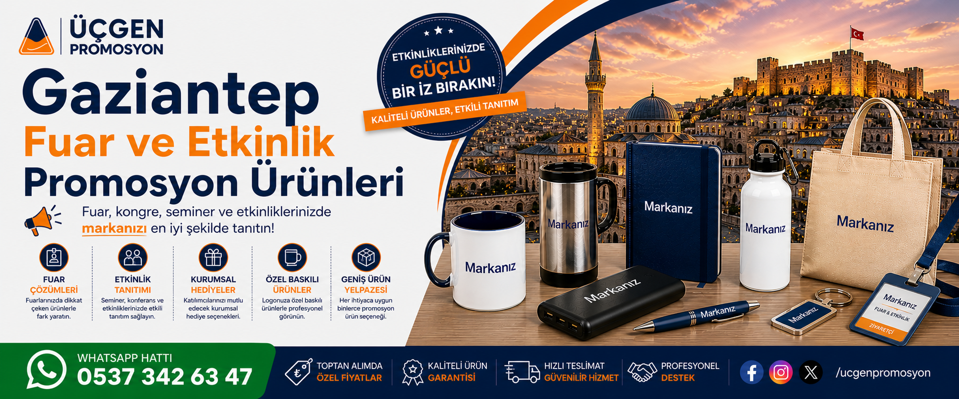 Gaziantep Fuar ve Etkinlik Promosyon Ürünleri