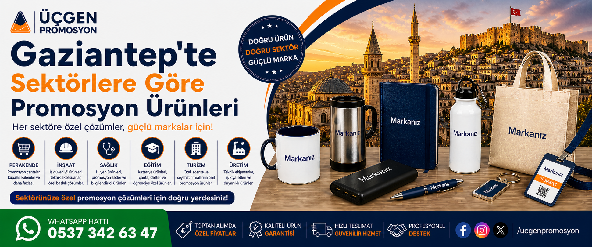 Gaziantep'te Sektörlere Göre Promosyon Ürünleri