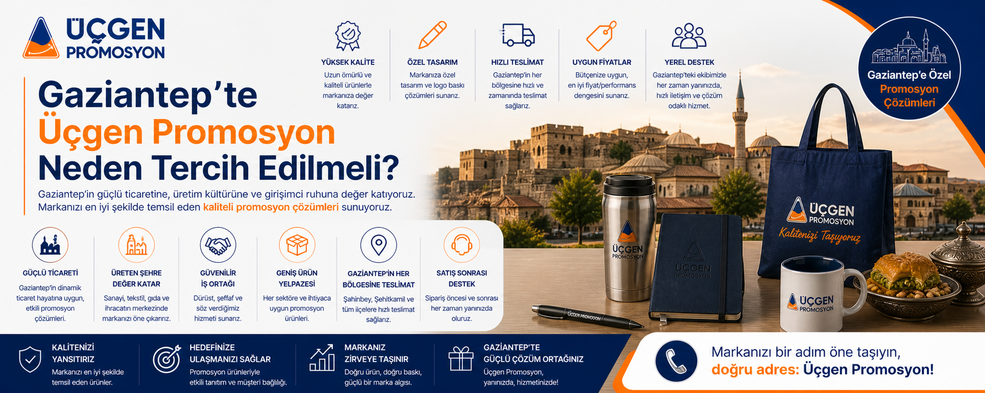 Gaziantep'te Üçgen Promosyon Neden Tercih Edilmeli