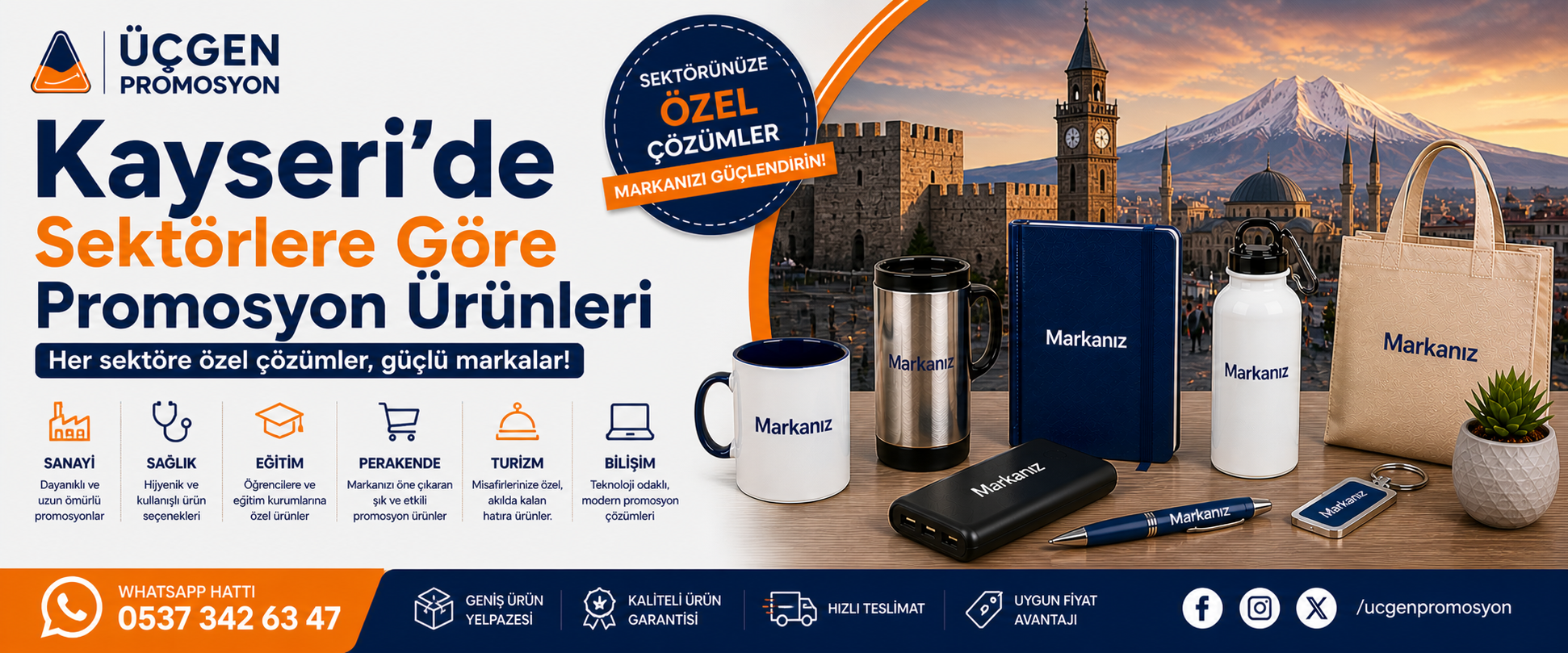 Kayseri’de Sektörlere Göre Promosyon Ürünleri