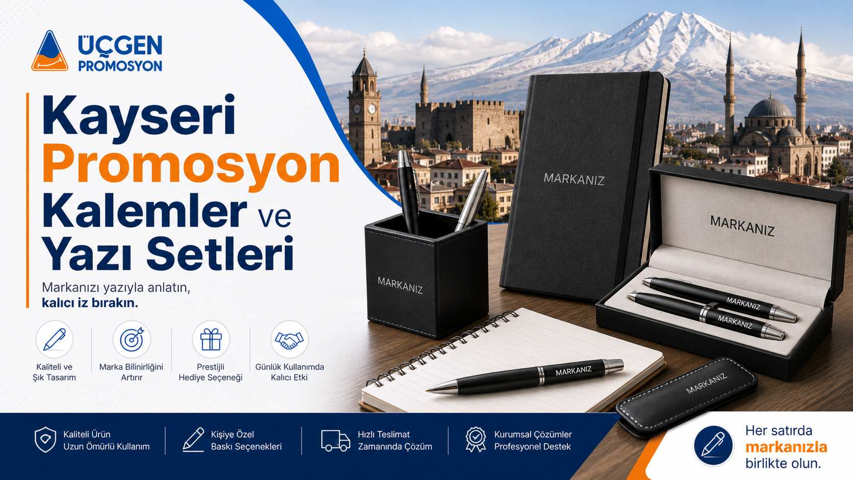 Kayseri Promosyon Kalemler ve Yazı Setleri