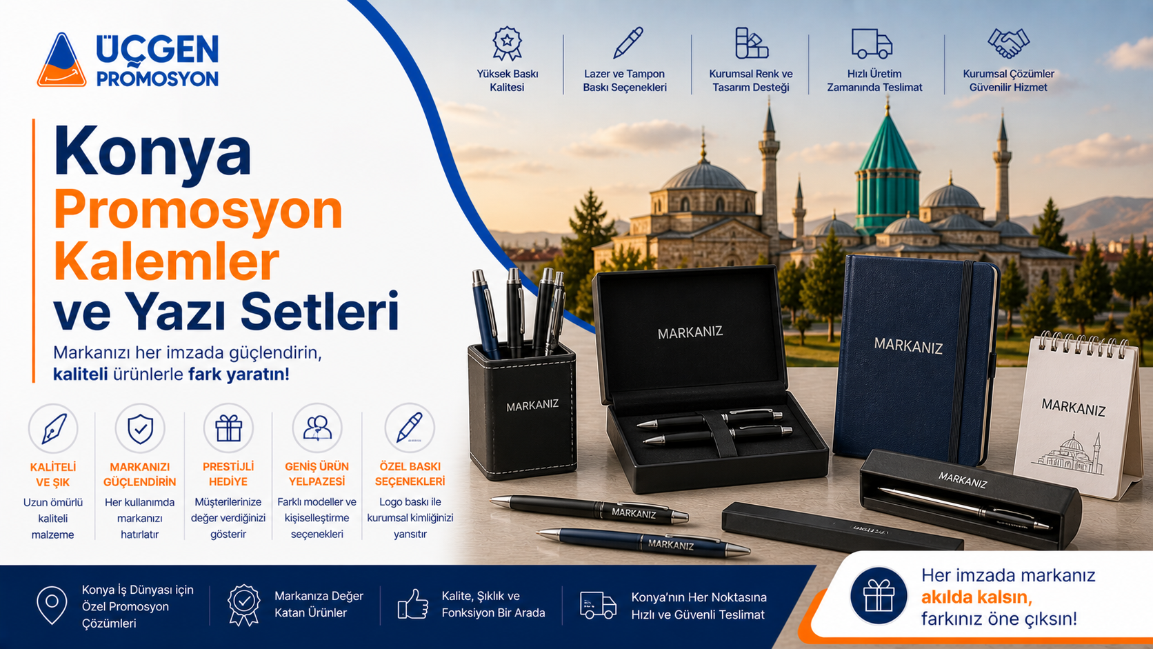 Konya Promosyon Kalemler ve Yazı Setleri