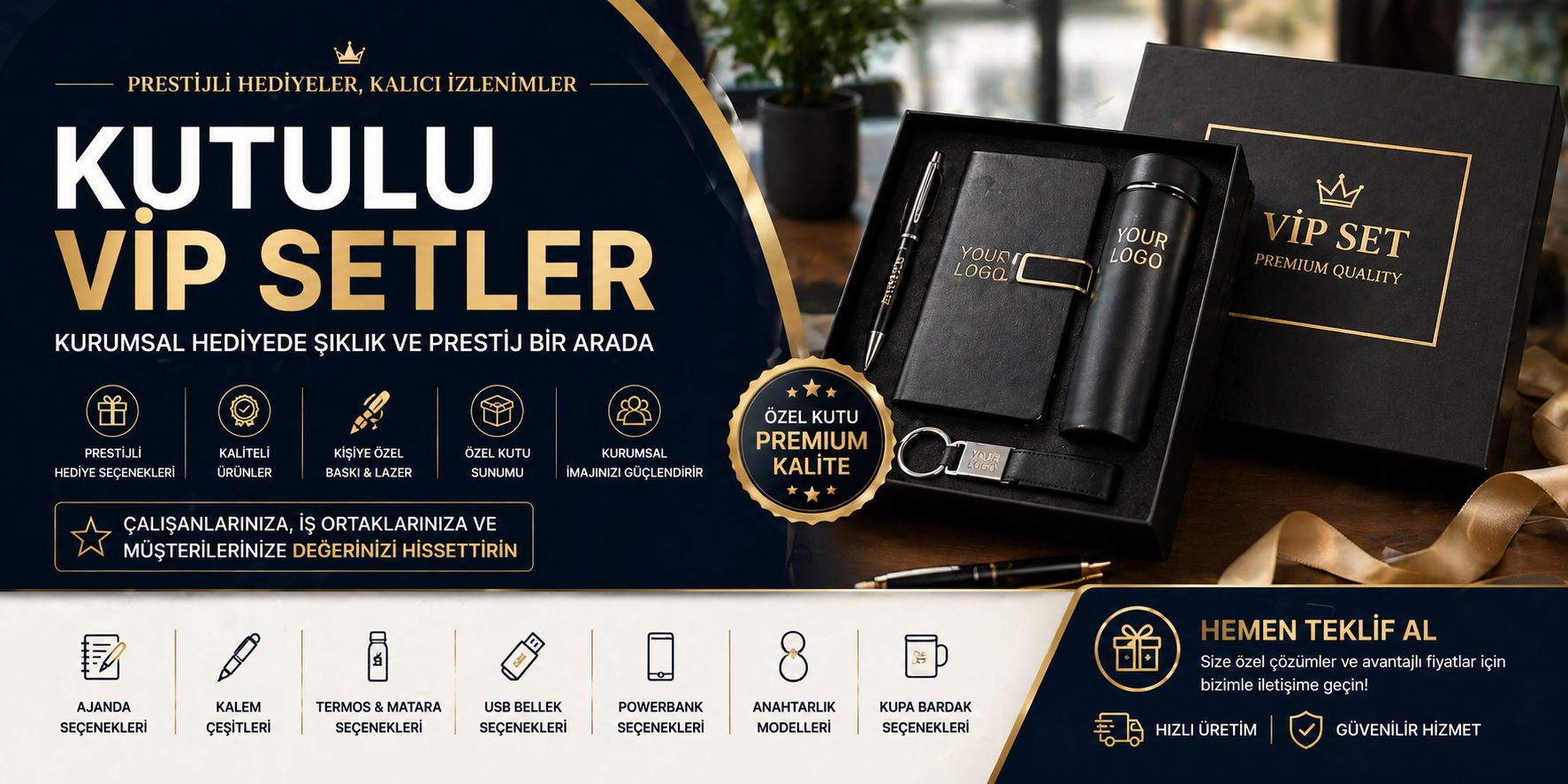 Ankara Promosyon Promosyon Kutulu Hediyelik VIP Setler