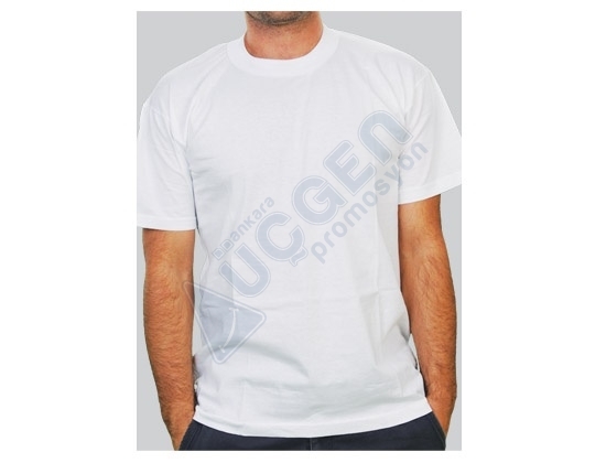 Hediye 2.Kalite %100 Pamuk Bisiklet Yaka Penye T-shirt Tişört