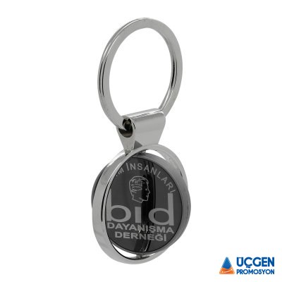 506701 AĞAÇOLUK ÇİFT YÖN METAL DÖNER ANAHTARLIK - 2