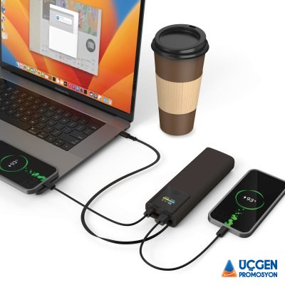 225901 AKYAKA 20.000 MAH SİYAH POWERBANK - 4