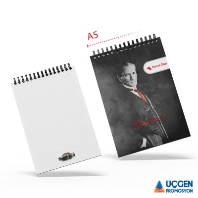 Ankara ALA-28 ATA SPİRALLİ A5 BLOKNOT