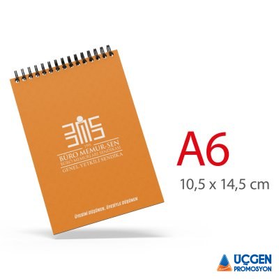 Ankara ALA-31 A6 KARTON KAPAKLI SPİRALLİ BLOKNOT