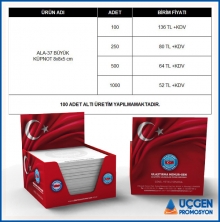 ALA-37 Kutulu Küp Bloknot Ankara Promosyon Ürünleri