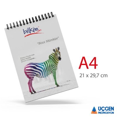 ALA-51 A4 KARTON KAPAKLI SPİRALLİ BLOKNOT
