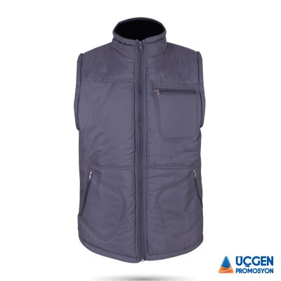 Ankara ALASKA FÜME ÜÇ CEPLİ ŞİŞME YELEK XXL