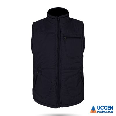 Ankara ALASKA SİYAH ÜÇ CEPLİ ŞİŞME YELEK XL