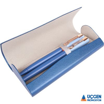 Ankara ATAKUM LACİVERT İKİLİ KALEM SETİ