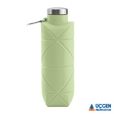 Ankara AYDENİZ YEŞİL 700 ML KATLANABİLİR SİLİKON MATARA