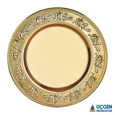 AYT-01 ALTIN YALDIZ İŞLEMELİ PLAKET TABAK