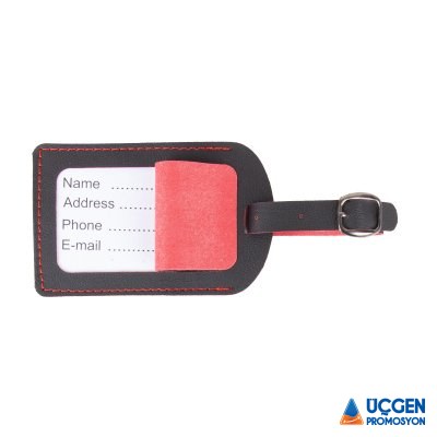 Ankara BAGAJ ETİKETİ KIRMIZI DERİ