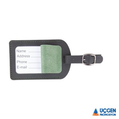 Ankara BAGAJ ETİKETİ YEŞİL DERİ