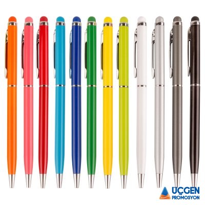 BAYRAKLI TURUNCU METAL TÜKENMEZ KALEM - Kodgrup