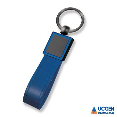 Ankara BEYSEKİ LACİVERT METAL - DERİ ANAHTARLIK