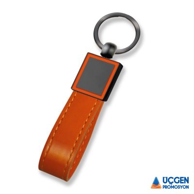 Ankara BEYSEKİ TURUNCU METAL - DERİ ANAHTARLIK