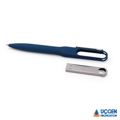 408705 BİGA LACİVERT USBLİ METAL TÜKENMEZ KALEM - 3