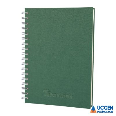 Ankara ELMADAĞ YEŞİL TARİHLİ SPİRALLİ AJANDA (17X24 CM)
