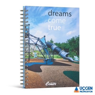 Ankara GÖLBAŞI KUŞE MUKAVVA SIVAMA SPİRALLİ AJANDA (15X21CM)