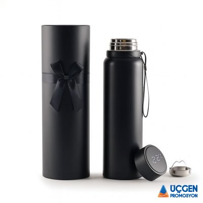 Ankara GÖYNÜK SİYAH 1000 ML DERECELİ TERMOS