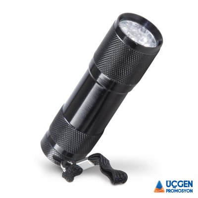 Ankara İSPİNOZ SİYAH 9 LED EL FENERİ