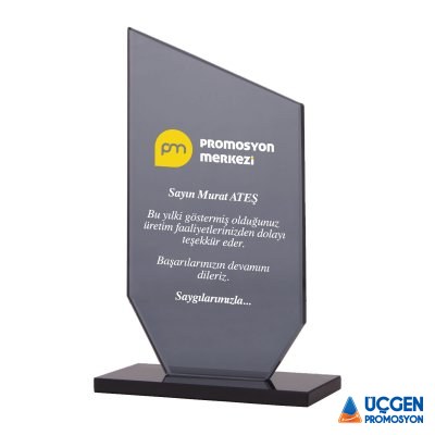 Ankara KAŞGAR SİYAH KRİSTAL PLAKET