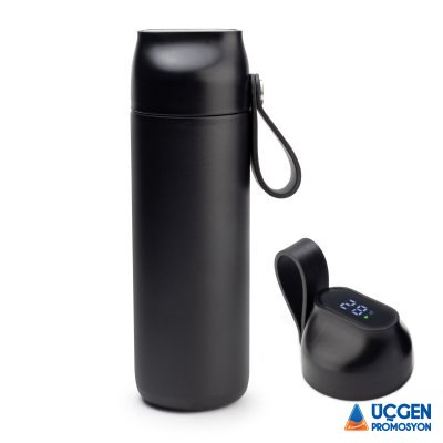 KEBAN SİYAH 600 ML DERECELİ TERMOS - Kodgrup