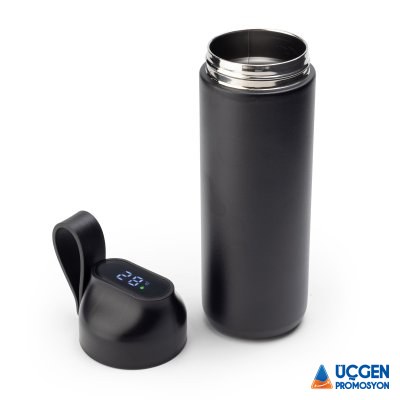 793201 KEBAN SİYAH 600 ML DERECELİ TERMOS - 2