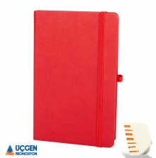 Kırmızı DIŞKAPI Tarihsiz Defter Logo Baskılı Promosyon Defter