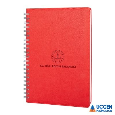 Ankara KOLEJ KIRMIZI SPİRALLİ HAFTALIK PLANLAYICI (20x28 CM)