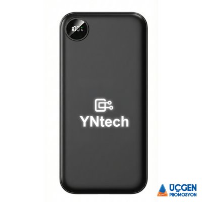 KUMBURNU 10.000 MAH SİYAH LEDLİ POWERBANK