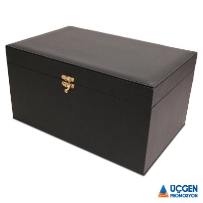 KUTU6 KUTU 6 KİLİTLİ KUTU AHŞAP KASA TERMO DERİ SIVAMA - 2