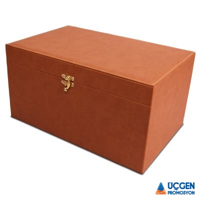 KUTU6 KUTU 6 KİLİTLİ KUTU AHŞAP KASA TERMO DERİ SIVAMA - 3