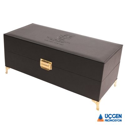 KUTU7 KUTU 7 KİLİTLİ KUTU AHŞAP KASA TERMO DERİ SIVAMA - 2