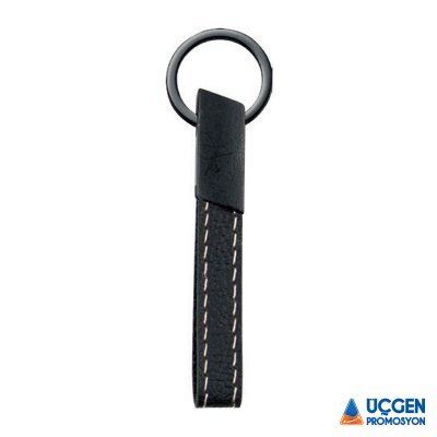 Ankara MAÇKA SİYAH METAL-DERİ ANAHTARLIK