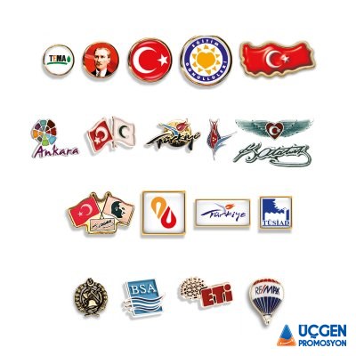 MALDİV ÖZEL DÖKÜM VE DOMEKS BASKILI ROZETLER