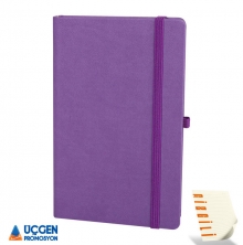 Mor DIŞKAPI Tarihsiz Defter Logo Baskılı Promosyon Defter