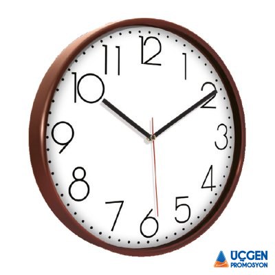 Ankara PAN164 AHŞAP PLASTİK ÇERÇEVE DUVAR SAATİ (380 MM)