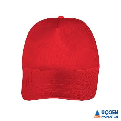 489404 PAPATYA KIRMIZI POLYESTER ŞAPKA - 2