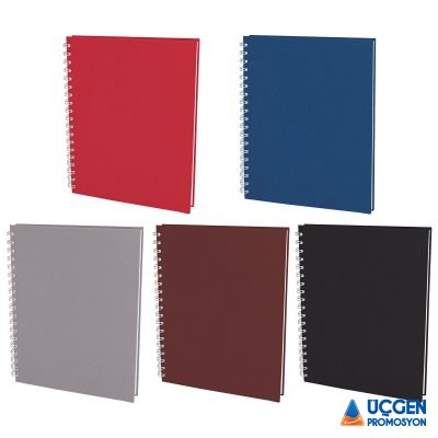 SEĞMENLER LACİVERT KARELİ SPİRALLİ TARİHSİZ DEFTER (19X25 CM) - Kodgrup