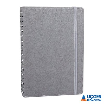 Ankara SÖĞÜTÖZÜ GRİ SPİRALLİ TARİHSİZ DEFTER (17X24 CM)