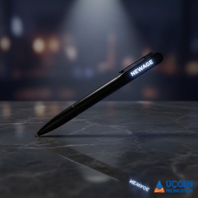 408201 SÖKE SİYAH IŞIKLI METAL TÜKENMEZ KALEM - 3