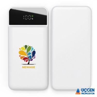 Ankara ÜZÜMLÜ 10.000 MAH BEYAZ WIRELESS POWERBANK