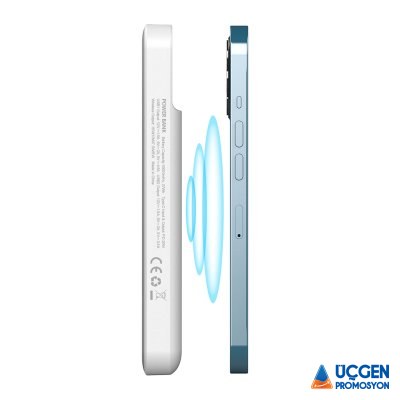 233002 ÜZÜMLÜ 10.000 MAH BEYAZ WIRELESS POWERBANK - 2